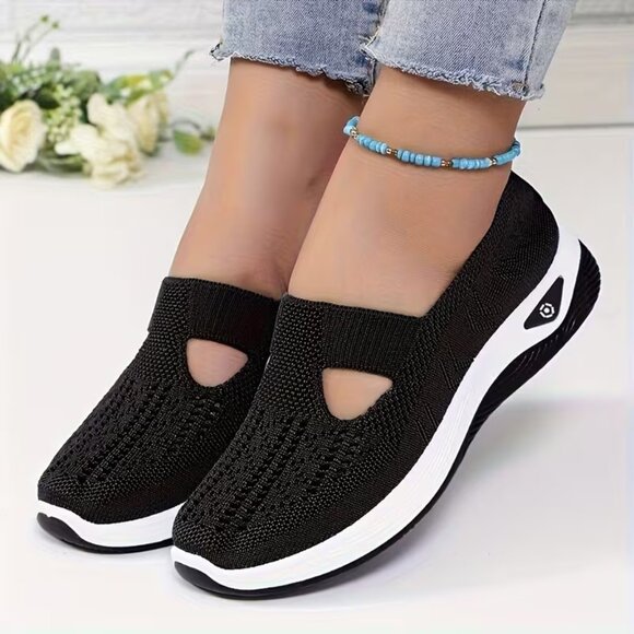 Shoes - Black Slip On Sneakers - New